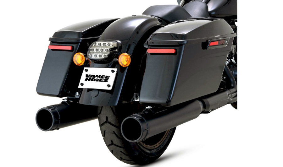 SLIP ON MUFFLER LUCIFER  BLACK / CHROM 4,5 "  FOR FLT TOURER  95-06  EU APPROVED